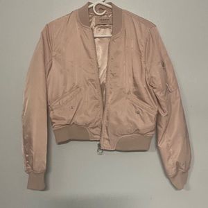 Light pink bomber jacket